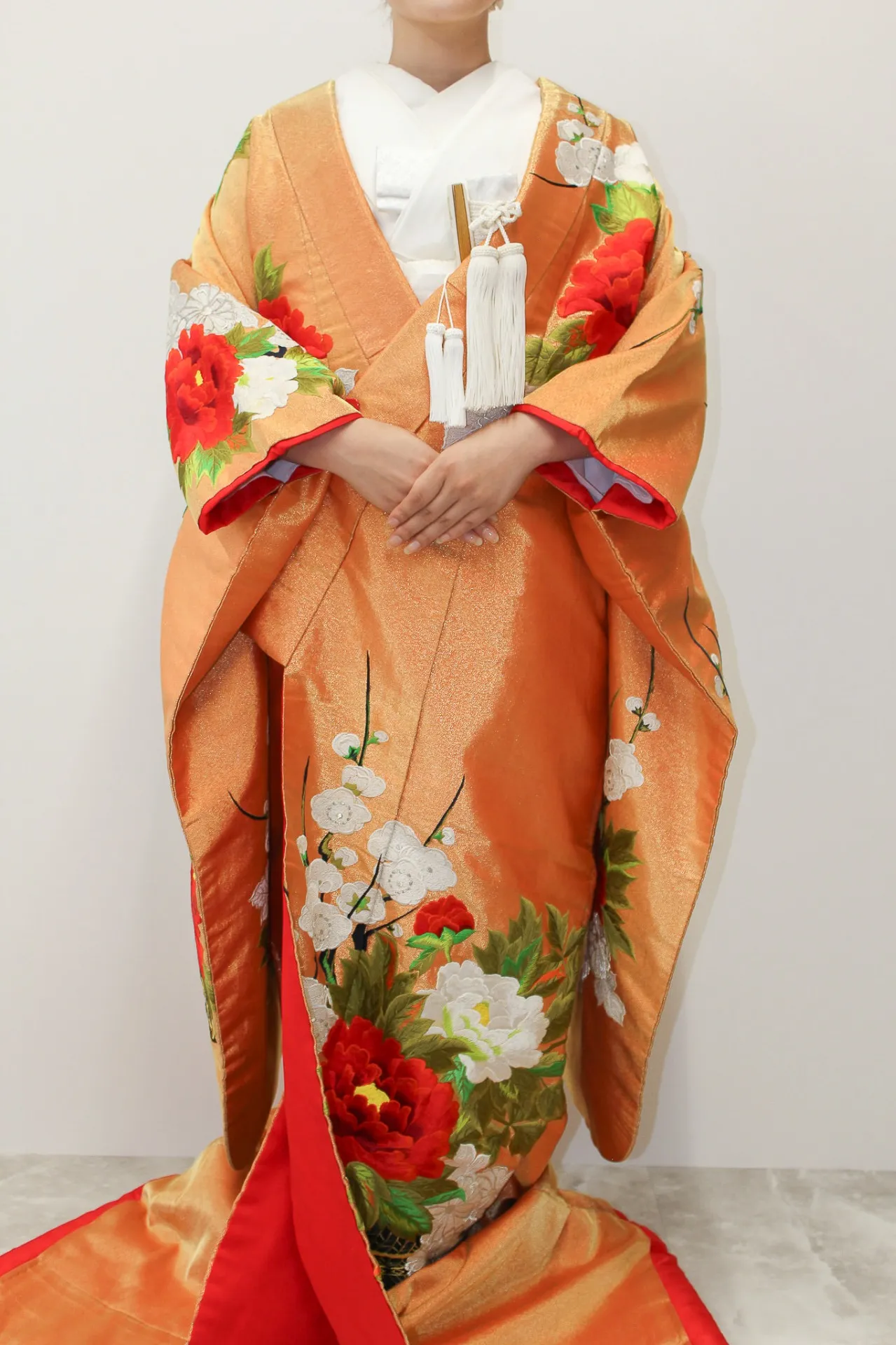 色打掛　オレンジ系